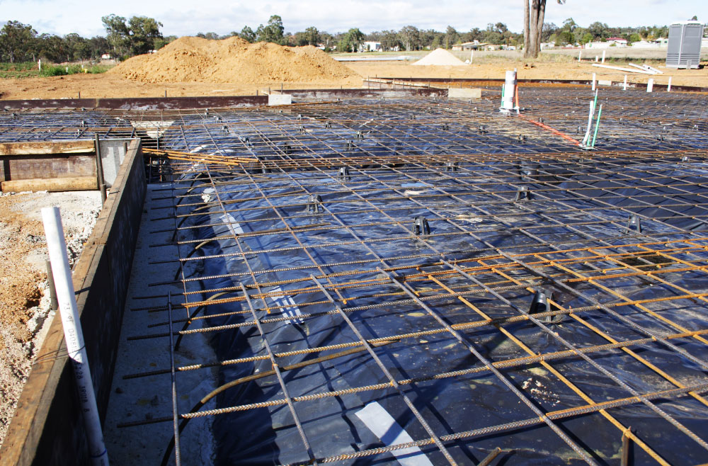 new construction phase 1 pre pour inspection