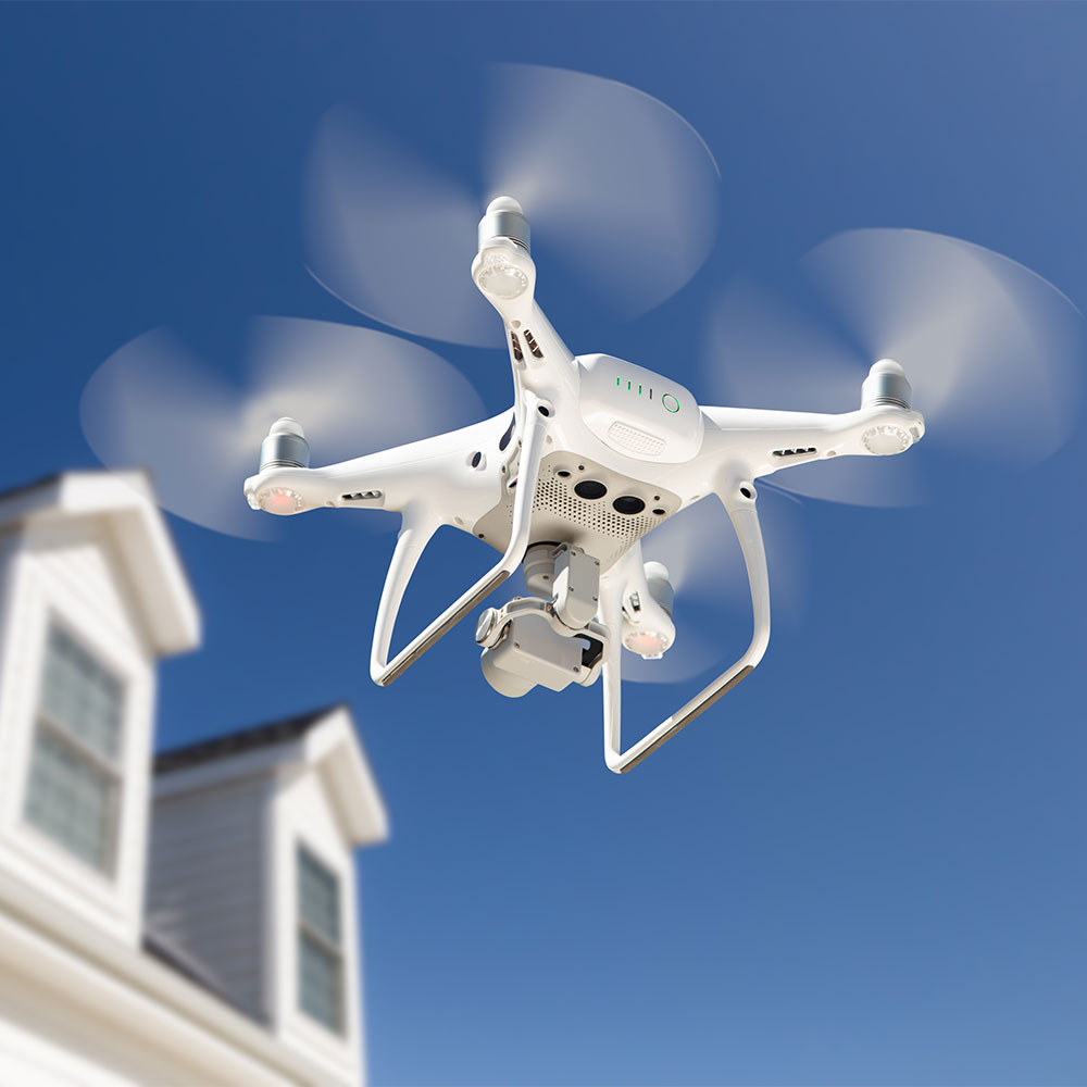 residential drone roof inspection